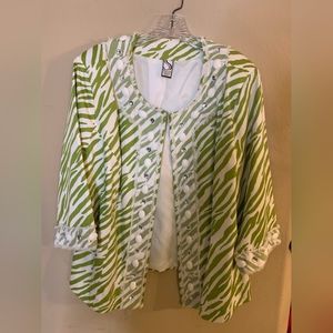 Silk Land Collection Print Blazer